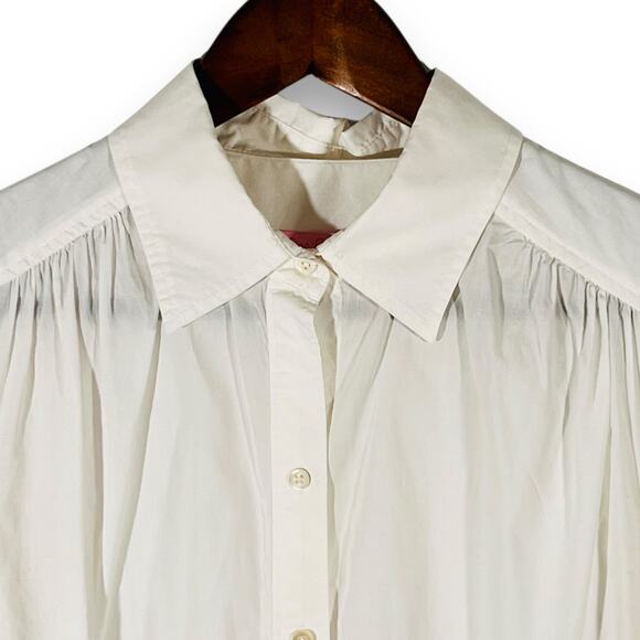Lilly Pulitzer White Poplin Button Down Shirt Medium - Picture 5 of 12